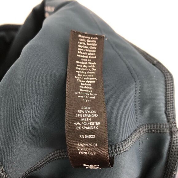 Athleta Allyson Felix Legend Mesh 7/8 Tight Womens XXS Blue Gray Zipper Ankle - Picture 10 of 16